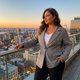 thumbnail image 3 of Agnes Orinda Blazers de Talla Grande para Mujeres Cuadros Solapa con Muesca Manga Larga Blazer Casual de Negocios 3X Negro Blanco, 3 of 8
