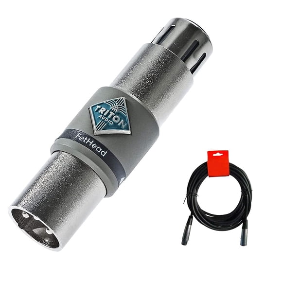 Preamplificador de micrófono TritonAudio FetHead con cable XLR de 50 cm
