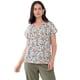 thumbnail image 1 of Polera Mujer Macramé Hombros Print Ecru Corona, 1 of 5