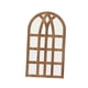 thumbnail image 1 of Espejo De Panel De Ventana Arqueado, Decoración Del Hogar De Pared Acrílica Para Chimenea, Cocina, Hogar, Marrón, 1 of 5