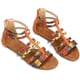 thumbnail image 1 of Sandalias Planas Para Mujer, Sandalias De Verano, Sandalias De Gladiador, Sandalias De Vestir, Pantuflas De Tobillo, Tiras Tejidas, Chanclas, Zapatos De Playa Bohemios, 1 of 7