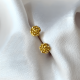 thumbnail image 2 of Zarcillos Mini Plata Bañada Oro Niña Mujer Aros Aritos Rosa, 2 of 3