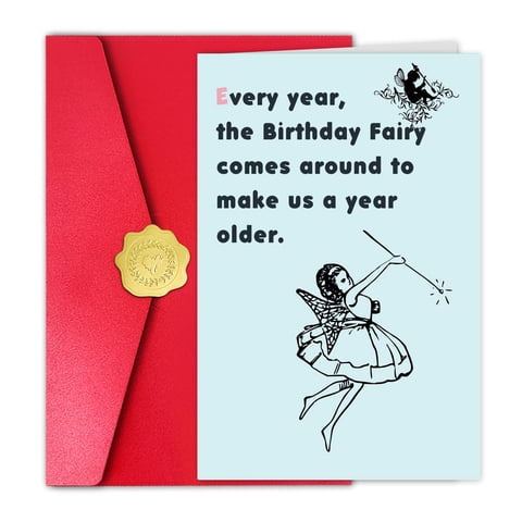 Tarjeta De Cumpleaños Divertida Kalamiao Para Mujeres, Hombres, Hijas Y Amigos