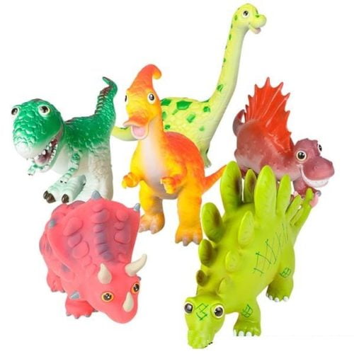 Set Dinosaurio de Goma Blando Para el Baño