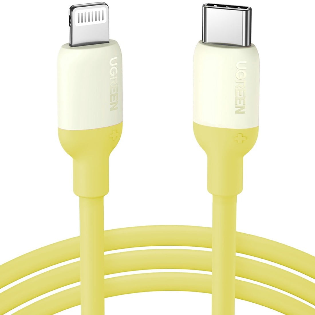 Ugreen - Cable Usb-c A Lightning (iphone) 1mt Modelo Us387 Certificado Amarillo