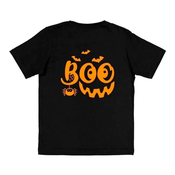 Polera Boo Sonrisa Halloween Divertido Niñoniña