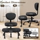thumbnail image 2 of Silla de Oficina AtHope para Sentarse con Piernas Cruzadas, Altura Ajustable, Negra, 2 of 9