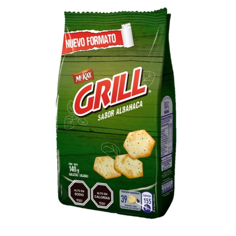 Grill Sabor Albahaca 140 g McKay