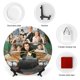 thumbnail image 3 of Richie Rich Plato decorativo de porcelana fina (bone china), plato decorativo de cerámica para hogar, oficina, soporte de pared, platos decorativos para dormitorio - 6 pulgadas (15 cm), 3 of 6
