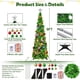 thumbnail image 2 of Árbol de Navidad Pop Up NT NIETING de 5 pies con 30 bolas y luces, 2 of 3