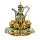 thumbnail image 3 of Juego De Vino Europeo Con Bandeja De Tazas Juego De Tetera Vintage De Lujo Para Boda Verde, 3 of 5