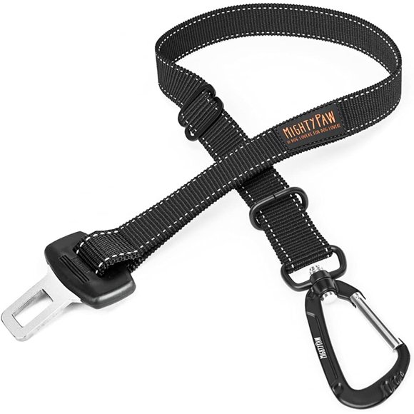 Cinturón de seguridad para auto para perro Mighty Paw, 850 lb, 16 a 26 pulgadas