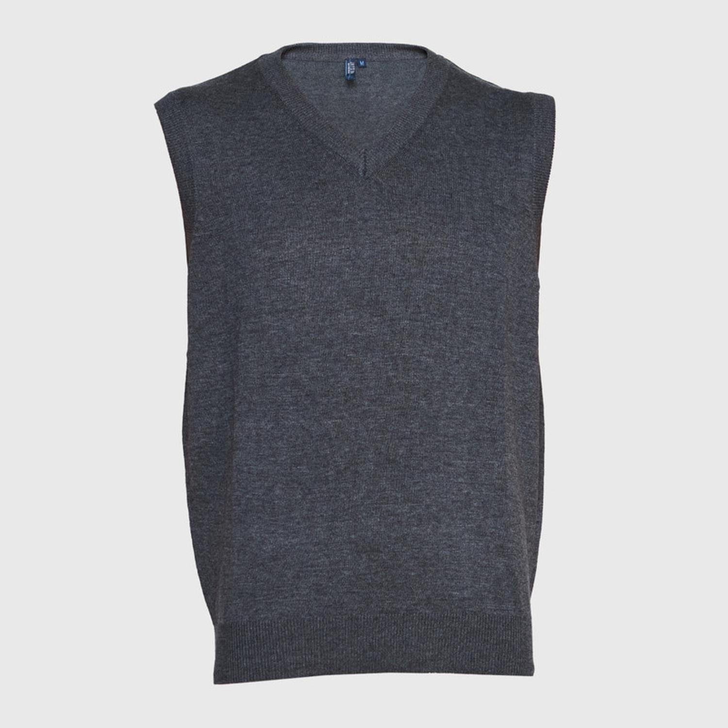 Jayson - Sweater Cuello V Unisex S/m Gris Oscuro L
