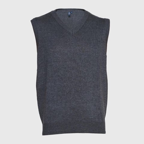 Jayson - Sweater Cuello V Unisex S/M Gris Oscuro S