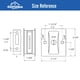 thumbnail image 3 of Cerradura corrediza HOMOTEK Privacy con tirador para puertas de 1-3/8», 3 of 7