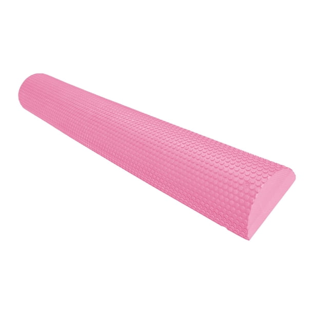 Rodillo de espuma EVA portátil Premium Fascia flexibilidad almohada espalda rodillo espuma para dolor de espalda muscular bloques de Yoga , Rosa 60cm