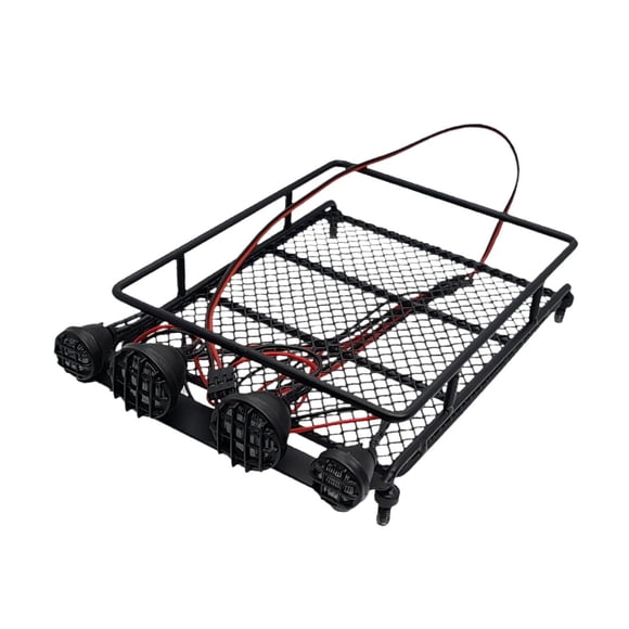 Partita De Techo De Metal RC Con Luces Actualización Para 1/10 1/12 RC Car Vehículos RC Parte