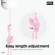 thumbnail image 4 of Correa de muñeca tipo lanyard, dije para teléfono, llavero elago BT21 COOKY, 4 of 9