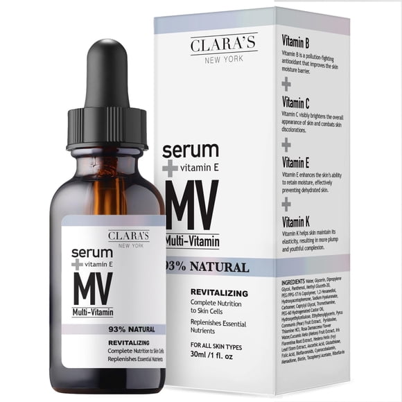 Sérum facial CLARA'S NEW YORK Multivitamínico Antioxidantes de 30 ml