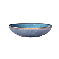 Imahe - Set 6 Bowl Redondo Ceramica 22X4.5 Cm Gris Linea Efes - ( Tipo Gres)
