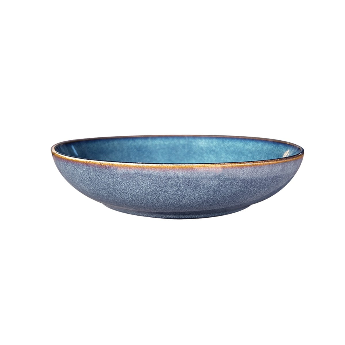 Imahe - Set 6 Bowl Redondo Ceramica 22x4.5 Cm Gris Linea Efes - ( Tipo Gres)