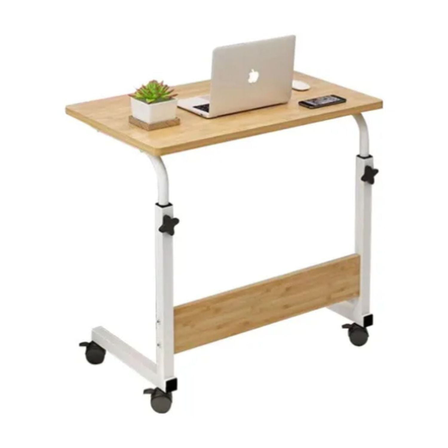 Genérico - Mesa Escritorio Portátil Notebook Altura Ajustable Beige