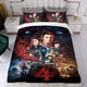 thumbnail image 4 of Stranger Things Conjunto de sábanas temático, trío de piezas, cómodo y amigable con la piel, diseño único, regalo de decoración para el hogar para familiares, amigos y fans,173X218cm, 4 of 6