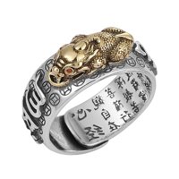 Magideal - Anillos Moda Redimensionable Vintage Pixiu Lucky For Boys Fiesta Día De San Valentín