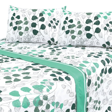 Mallorca - Juego De Sábanas T144 Plus King Amanda Verde