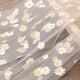 thumbnail image 3 of Xiao Hua Gasa Blanca con Patrón de Margaritas -1 Pieza, Tela de Malla Transparente de 39.37 X 61.02 Pulgadas, Adecuada para Empaques de Regalos de Ramos, Fondos de Fiesta y Proyectos de Manualidades, 3 of 3