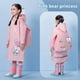 thumbnail image 1 of 1pcs Dinosaur Rabbit Cartoon Raincoat, Outdoor Cycling Raincoat With Schoolbag Cover, Gift For Children's Day, Kids Rain Poncho Hooded Jacket, Girls & Boys Rain Jacket, Raincoat For Boys And Girls Rai, 1 of 2