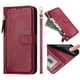 thumbnail image 1 of Funda Billetera Cremallera para Motorola MOTO G75 con Porta Tarjetas, Soporte y Correa Rojo, 1 of 5