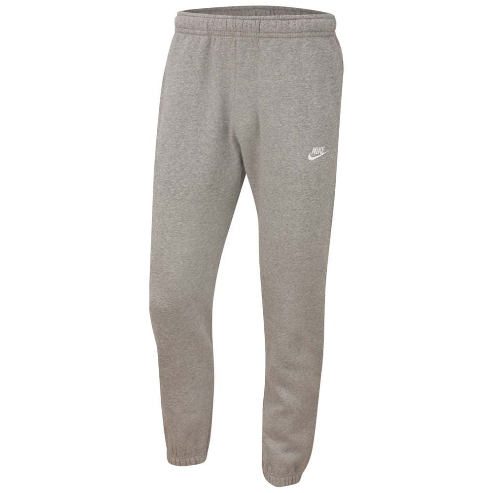 Pantalones Nike Club Para Hombre, Con Dobladillo Abierto, Gris, Algodón/poliéster
