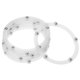 thumbnail image 1 of Uxcell 6 Pcs Soporte Giratorio con Base de Rodamiento de Bolas de Acero Lazy Susan 3.46 x 2.83 x 0.06" Blanco, 1 of 4