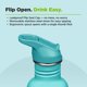 thumbnail image 5 of Botella Klean Kanteen 765 ml Baltic con Tapa Flip y Pajilla, 5 of 8