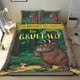 thumbnail image 1 of Gruffalo Conjunto de sábanas temático, trío de piezas, cómodo y amigable con la piel, diseño único, regalo de decoración para el hogar para familiares, amigos y fans, 90 cm * 190 cm, 1 of 6