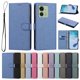 thumbnail image 1 of Funda Cartera de PU para Motorola Edge 40 con Tarjetas, Azul, 1 of 6