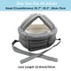 thumbnail image 4 of Casco Protector Grueso Y Suave Para Adultos Mayores Gris, 4 of 8