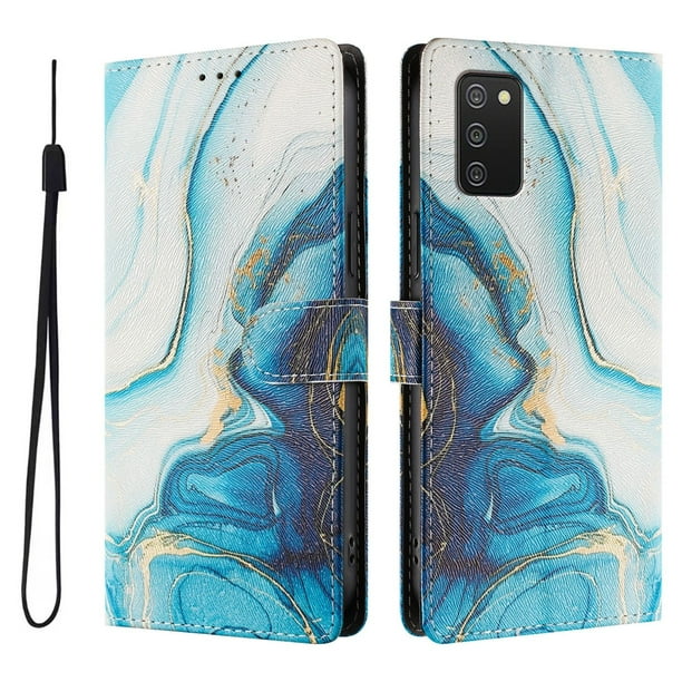FOXDOCK Funda Tipo Cartera para Samsung Galaxy A02s con Soporte y Correa – Diseño de Patrones Lindos