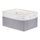 thumbnail image 1 of Cubo de Almacenamiento REGALWOVEN, Contenedor de Tela con Asas para Armario, 1 Paquete de Cesta de Almacenamiento para Organizar Ropa Libros Gris/Blanco 19.7*15.7*12in, 1 of 7
