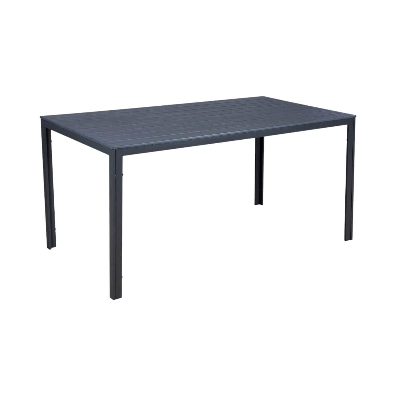 Northwest - Mesa Terraza Polywood Impermeable 156x78cm Gris Gris Tamaño Único