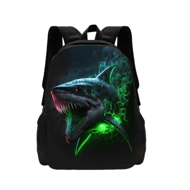 Mochila 3D Shark Print Children's School Bag Cartoon Animal Print Boys and Girls School Bag Lightweight Children's Backpack