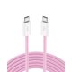thumbnail image 1 of Cable USB C a USB C, 3 m, 60 W, Belkin BoostCharge, rosa, 1 of 8
