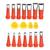 Ioensy - Aplicador De Boquilla De Calafateo De 18 Piezas, Herramienta De Acabado De Sellador De Pegamento