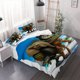 thumbnail image 1 of 3pcs Tung Tung Tung Sahur Beach Theme Duvet Cover Set - 3pcs Duvet Cover Set Includes Duvet Cover and Pillowcases, 1 of 1
