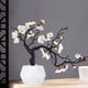 thumbnail image 2 of Flores artificiales de seda de ciruelo brillantes, 1 paquete, con jarrón de cerámica, arreglo de plantas falsas en maceta para el hogar, boda, oficina, bricolaje, sala de estar, fiesta, jardín, decora, 2 of 8