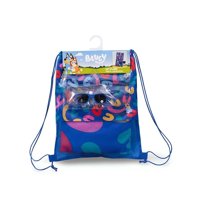 Mashini - Toalla Niño Niña Con Lentes De Sol Y Bolso Bluey