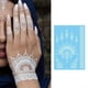 thumbnail image 1 of 1 Sheet Floral Temporary Tattoo, Lace Decal Flower Pattern, Waterproof Hand Arm Wrist Body Fake Tattoos For Women, 1 of 3