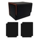 thumbnail image 3 of Caja Para Baraja De Cartas, Soporte Para Tarjetas Con Mangas, Pantalla Portátil Premium, Caja Para Naipes, Cuadros, Negro Y Naranja, 3 of 3