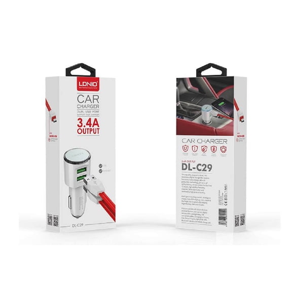 Cargador Auto 34a v8 Micro Usb